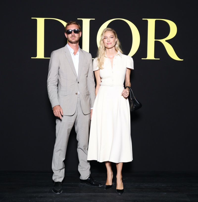 Pierre Casiraghi and his wife Beatrice Borromeo make for a stylish couple in Dior.