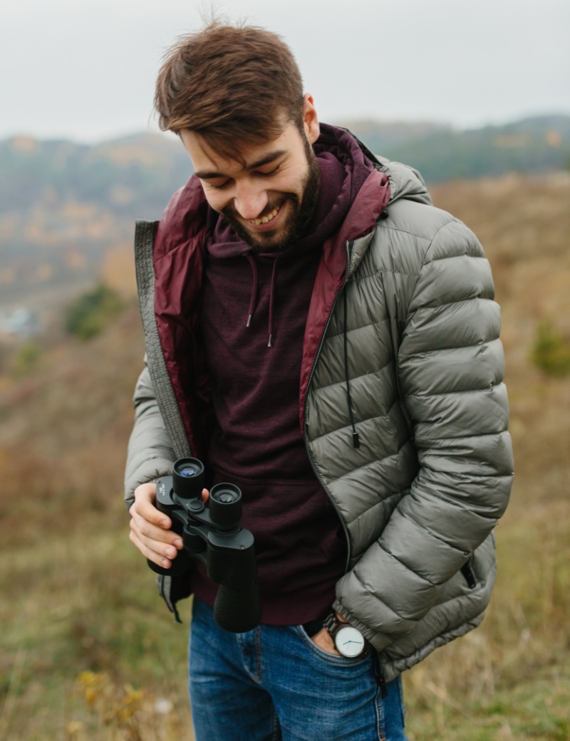 Puffer Jacket Outfit Men Earth Tones