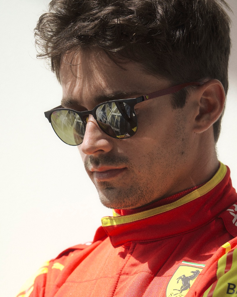 Charles Leclerc wears Ray-Ban x Scuderia Ferrari Monza sunglasses. » Sainz & Leclerc Reunite for Ray-Ban x Scuderia Ferrari Monza Charles Leclerc wears Ray-Ban x Scuderia Ferrari Monza sunglasses.