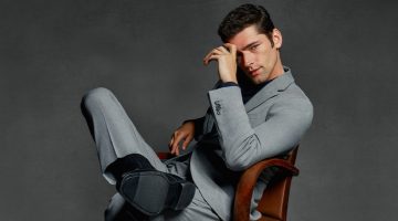 Sean O'Pry Dons Sleek Suits for Perry Ellis Fall 2023 Ad