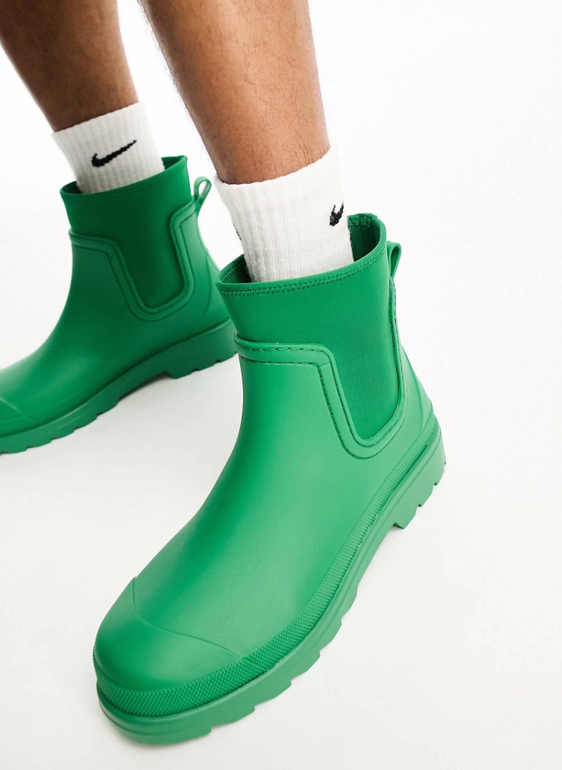 ASOS Design Rubber Boots Green Men