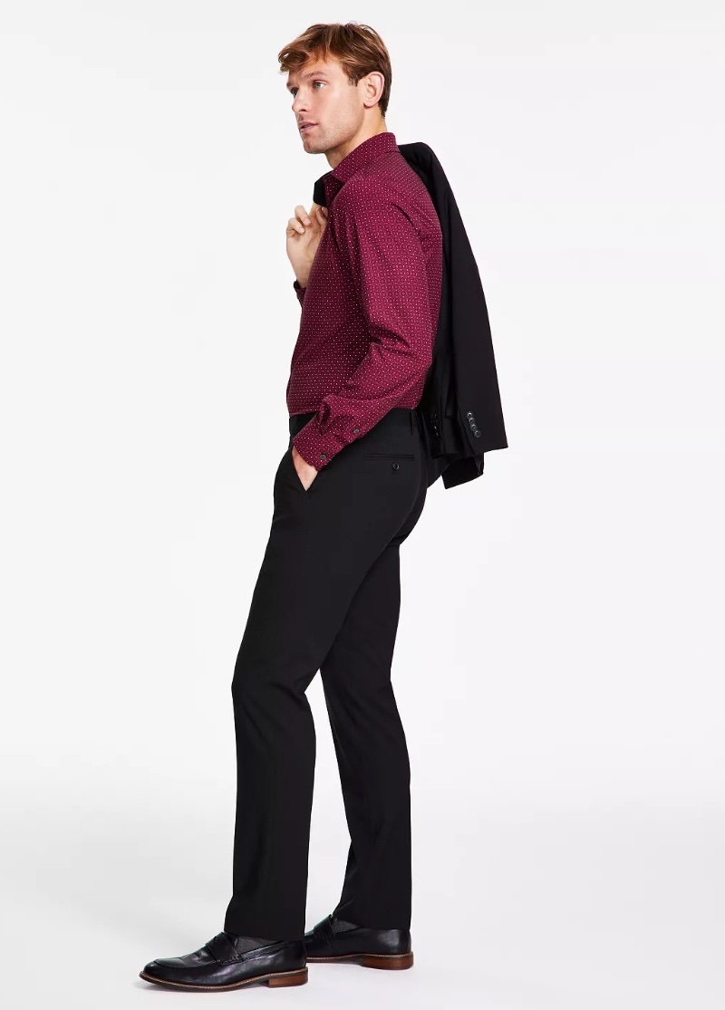 Alfani Slim-fit Stripe Suit Pants Macys