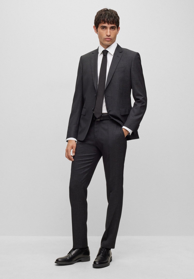BOSS Slim-fit Suit Virgin Wool Men