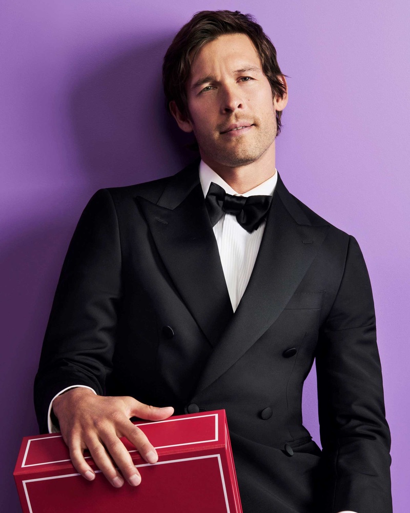 Josh Upshaw stars in the Carolina Herrera Bad Boy Dazzling Garden advertising campaign.