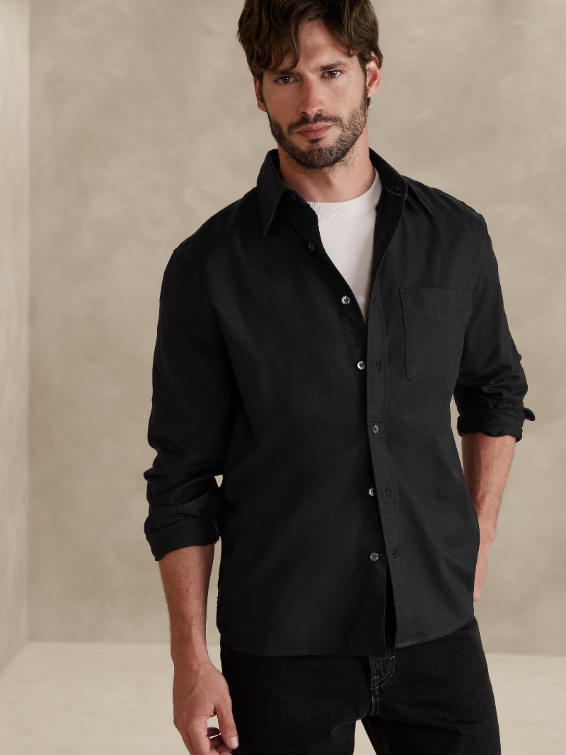 Banana Republic Oxford Shirt Black