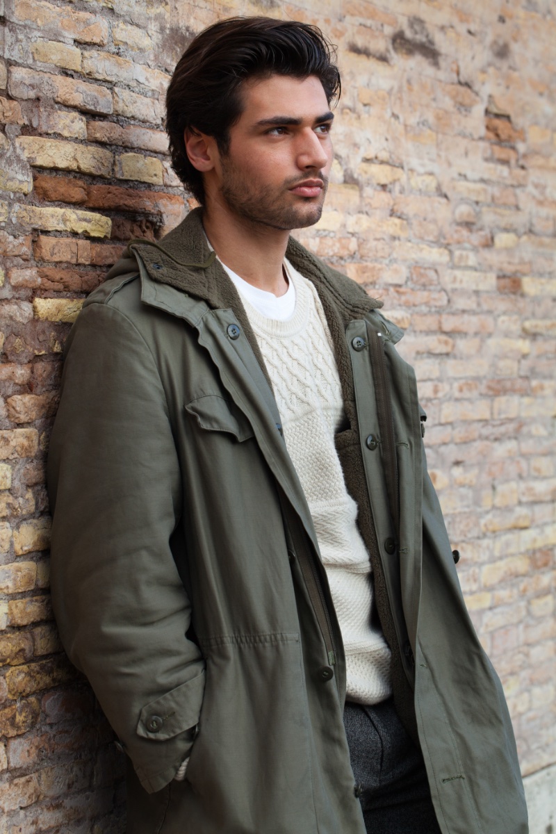 Fall Style Men Casual Parka