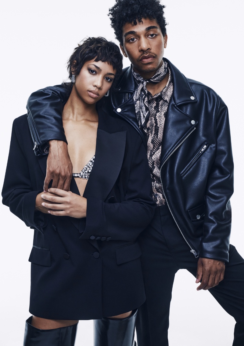 Ariana Simone and Idris Salaam star in H&M's holiday 2023 campaign.