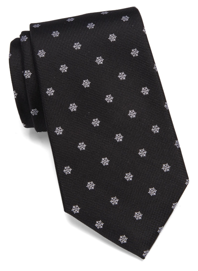 Holiday Snowflake Tie