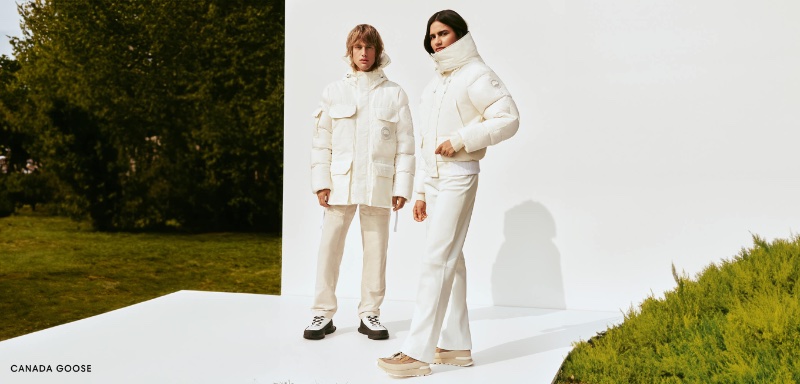 Canada Goose delivers a serene polar white moment for fall-winter 2023. 