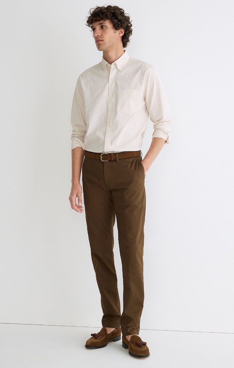 J.Crew 484 Slim-fit Stretch Chino Pant Men Brown