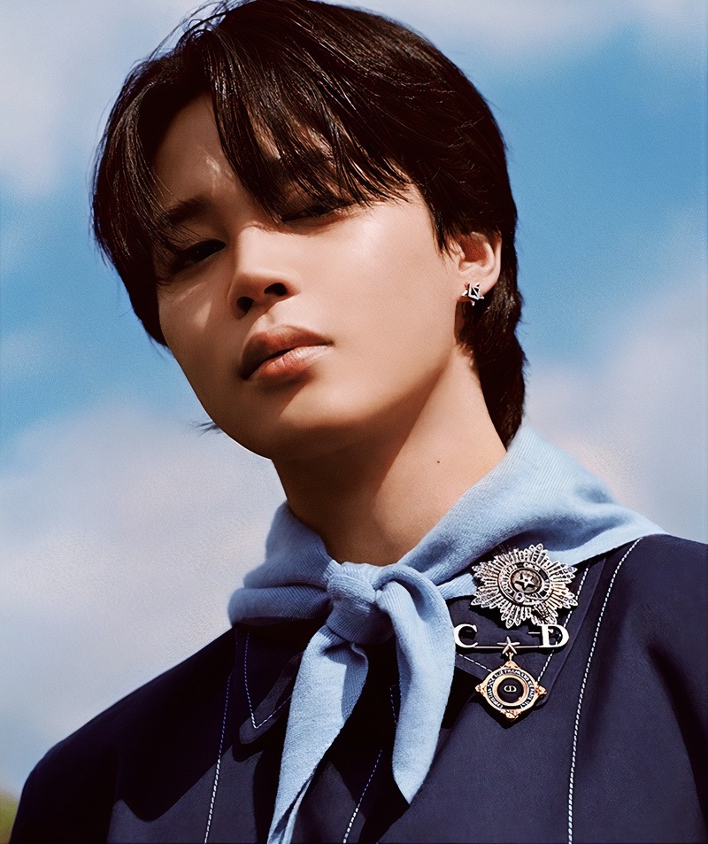 Donning Dior accessories, Jimin stars in the French brand's resort 2024 campaign. 