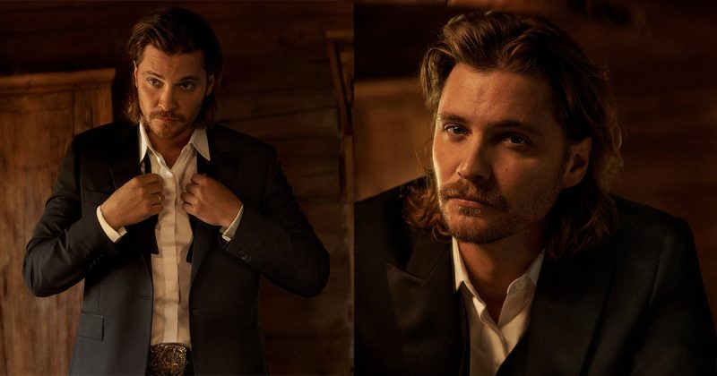 Luke grimes stetson legend cologne campaign