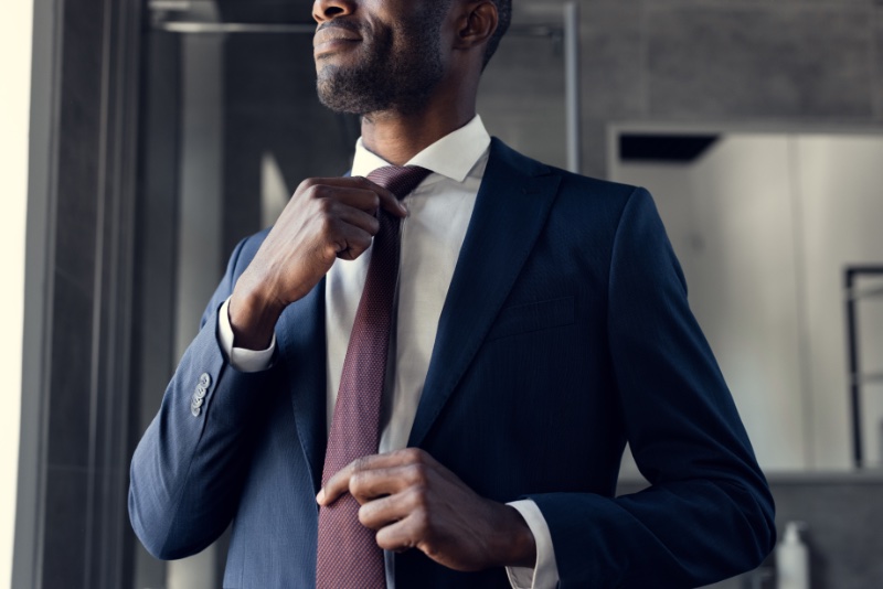 Man Getting Dressed Semi-formal Attire