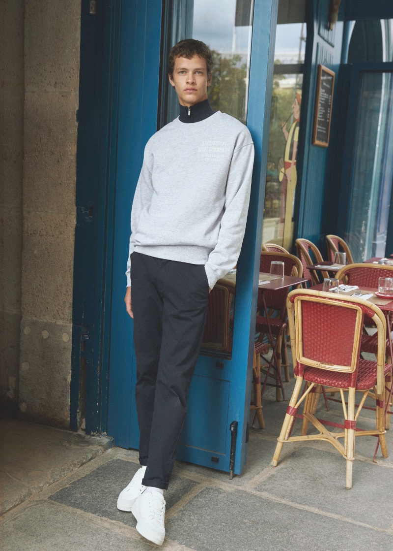 Embracing smart-casual style, Adrian Planas wears Mango Teen. » Mango Teen Embraces Parisian Style for Fall 2023 Collection Embracing smart-casual style, Adrian Planas wears Mango Teen.