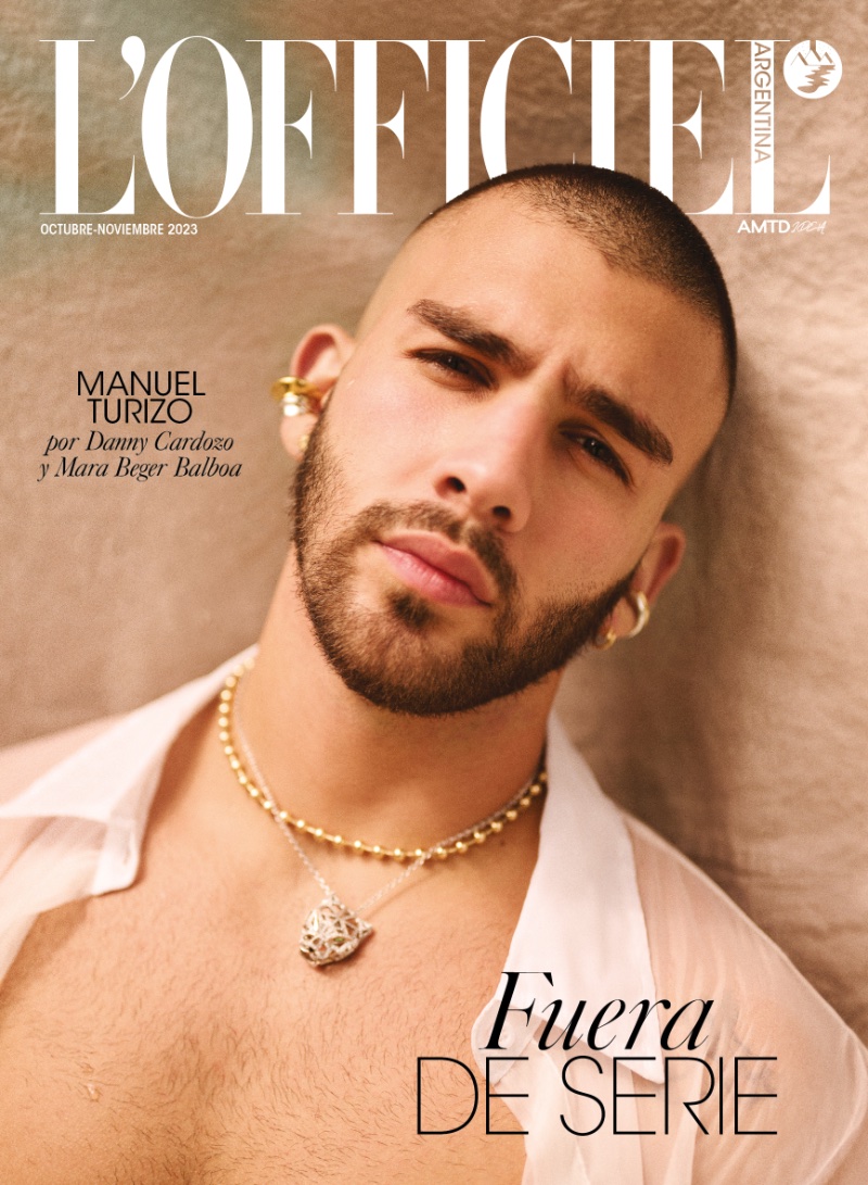 Manuel Turizo covers L'Officiel Argentina. 