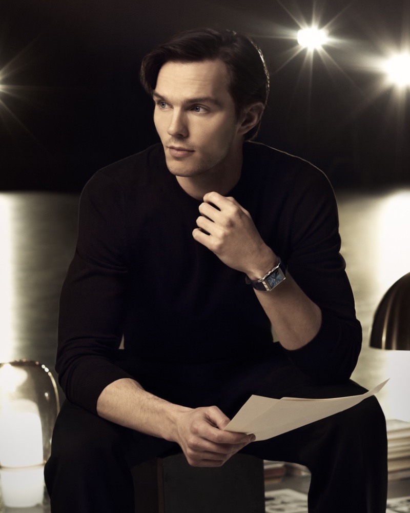 Actor Nicholas Hoult takes the spotlight for a new Jaeger-LeCoultre ad for fall-winter 2023.