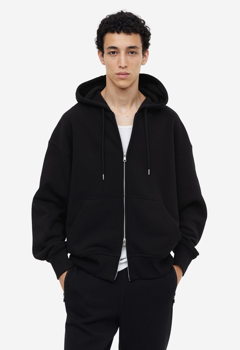 Oversized Fit Hooded Jacket H&M Men