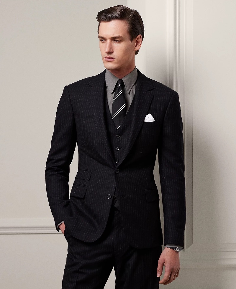 Ralph Lauren Purple Label Gregory Hand-tailored Wool 3-piece Suit