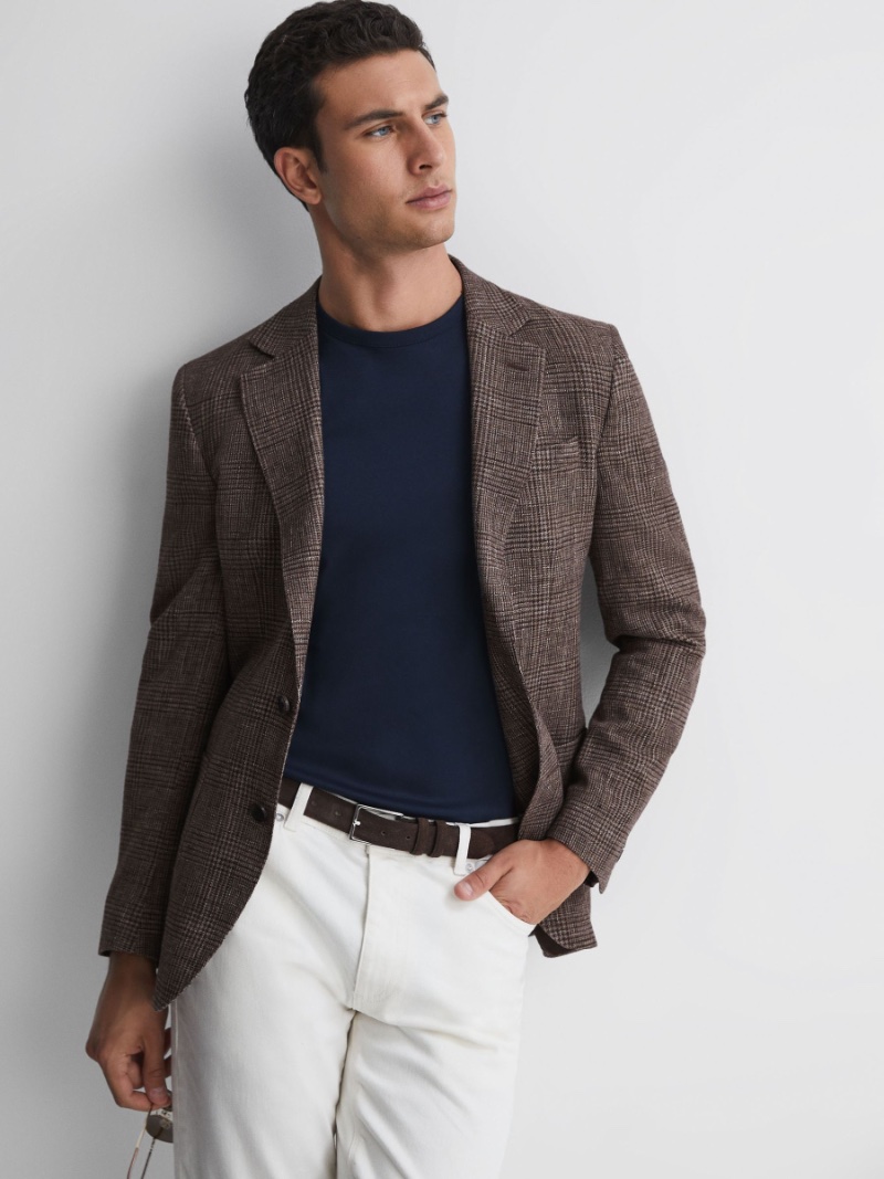 Reiss Modern Fit Single-breasted Check Blazer » Men’s Fall Fashion: The Building Blocks of Effortless Outfits Reiss Modern Fit Single-breasted Check Blazer