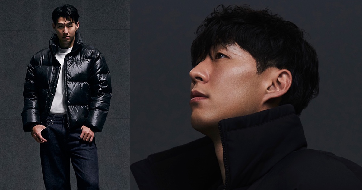 Son Heung-min Layers in Black for Calvin Klein