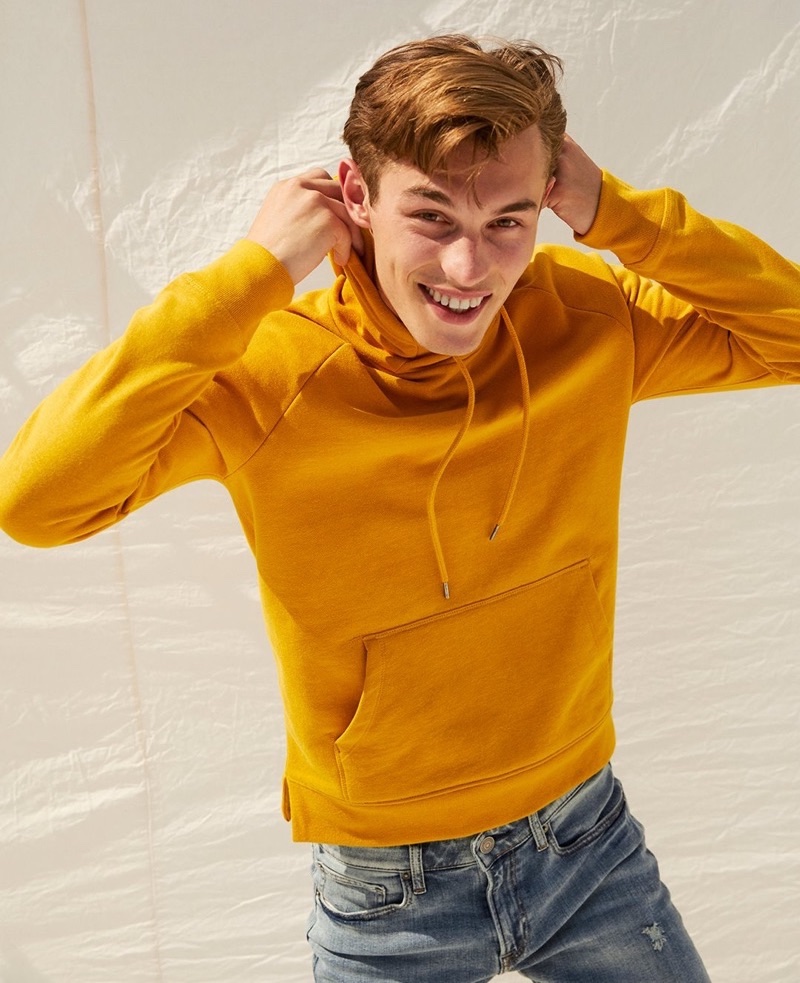 Yellow Hoodie Jeans Men Express