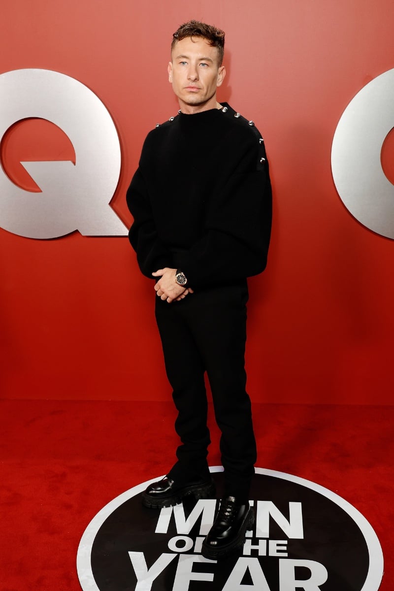 Barry Keoghan dons Ferragamo for the GQ Men of the Year awards. 