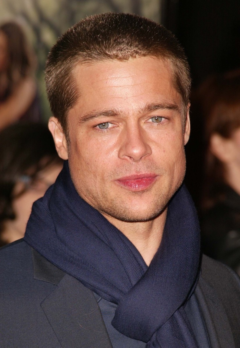 Brad Pitt Buzz Cut Along Came Polly Premiere 2004