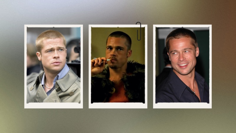 Brad Pitt Buzz Cut Hairstyles » Brad Pitt's Buzz Cut: From Fight Club to Ocean's Twelve Brad Pitt Buzz Cut Hairstyles