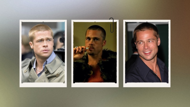 Brad Pitt Buzz Cut Hairstyles