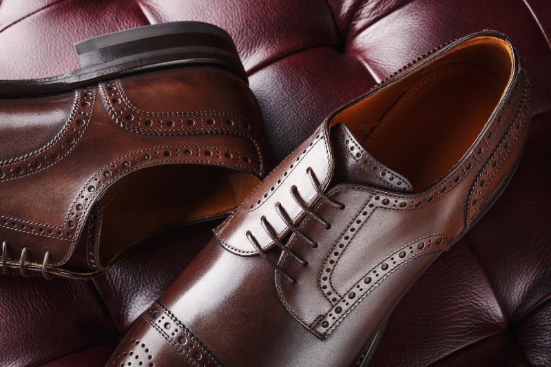 Brown Leather Shoes Men