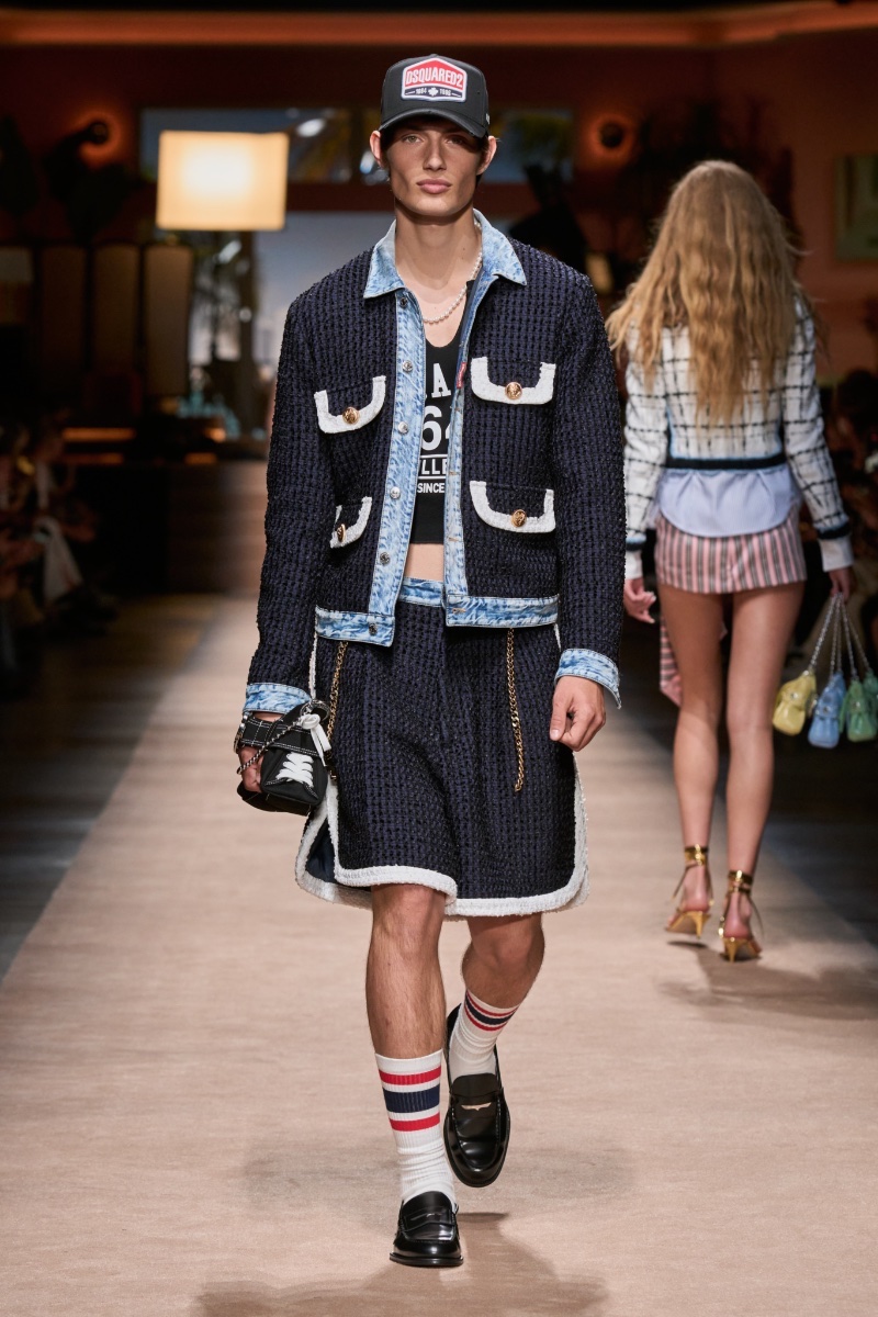 Dsquared2 Spring Summer 2024 Soft Boy Luxe Fashion Trend Men » Men's Spring 2024 Fashion Trends: From Minimal to Soft Style Dsquared2 Spring Summer 2024 Soft Boy Luxe Fashion Trend Men