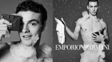 Emporio Armani Bubbles Over with Underwear Campaign