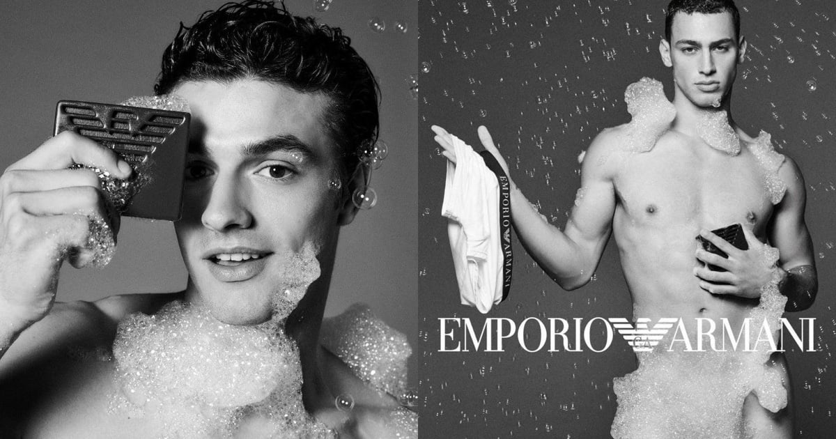 Emporio Armani Bubbles Over with Underwear Campaign