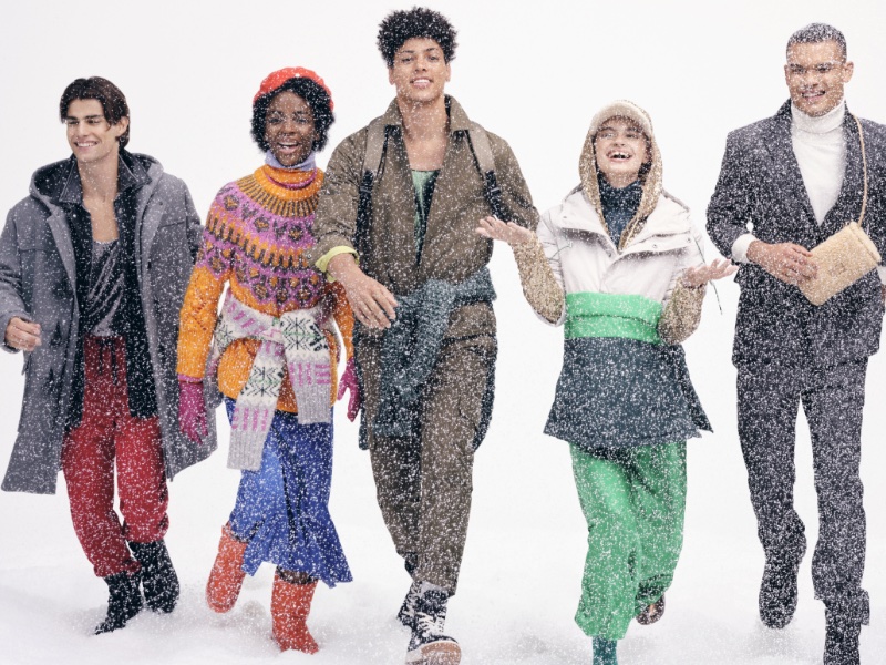 Esprit embraces a winter vibe for its holiday 2023 campaign.