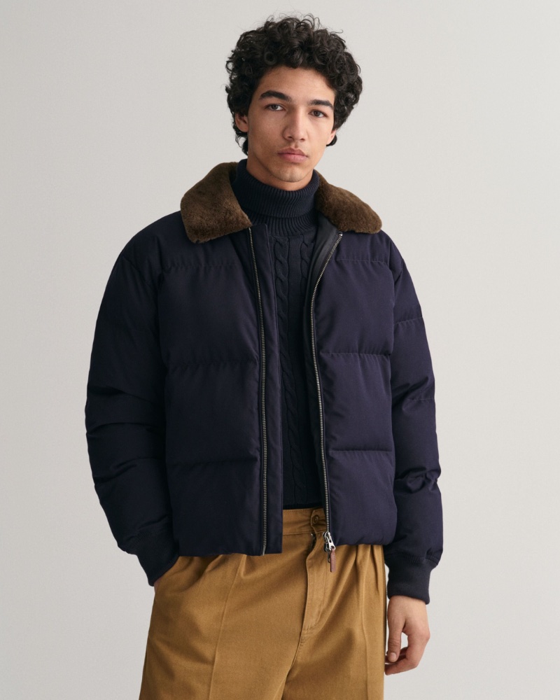 GANT Padded Flannel Puffer Jacket Men