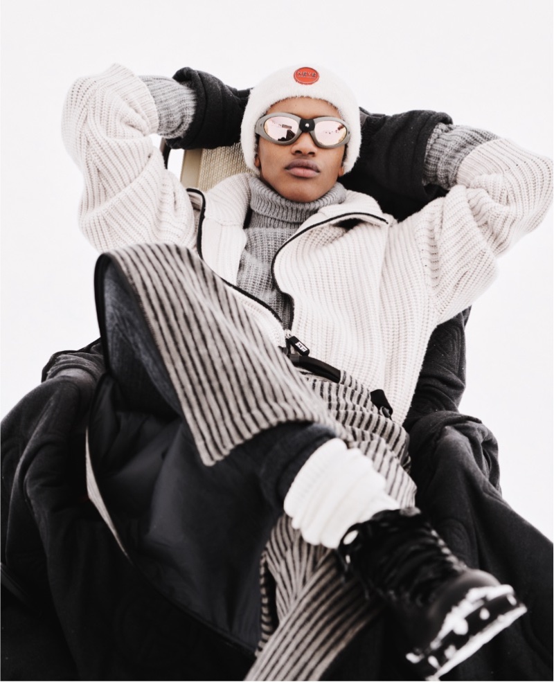 Giorgio Armani Neve proposes chic ribbed knitwear for its winter collection. » Giorgio Armani Neve Elevates Winter with Alpine Elegance Giorgio Armani Neve proposes chic ribbed knitwear for its winter collection.