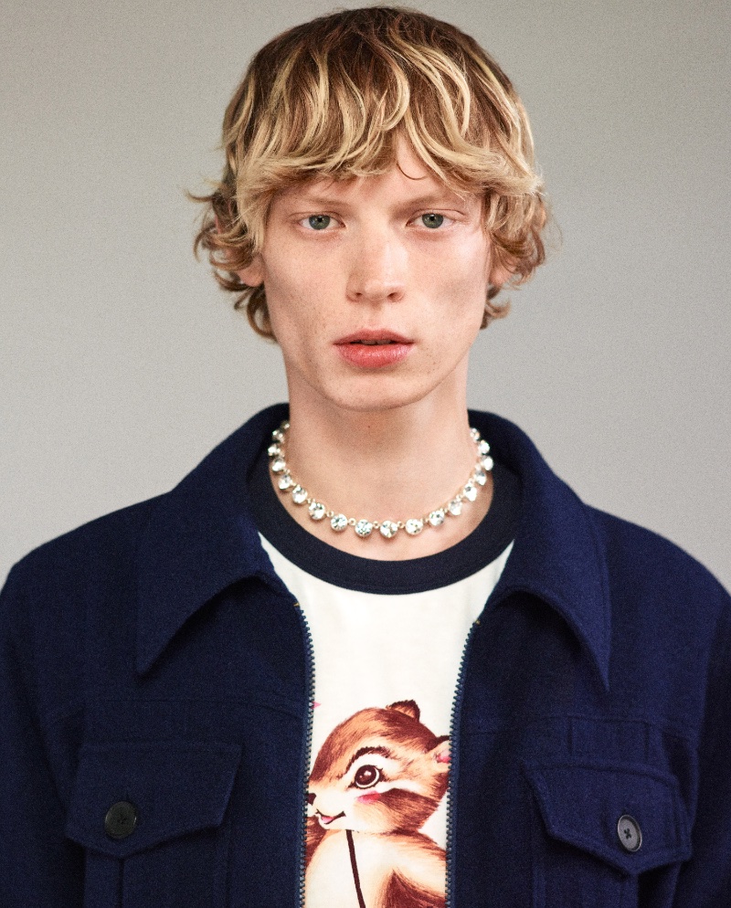 The Harry Lambert for Zara Cutie Chaos collection includes accessories like a crystal necklace. 