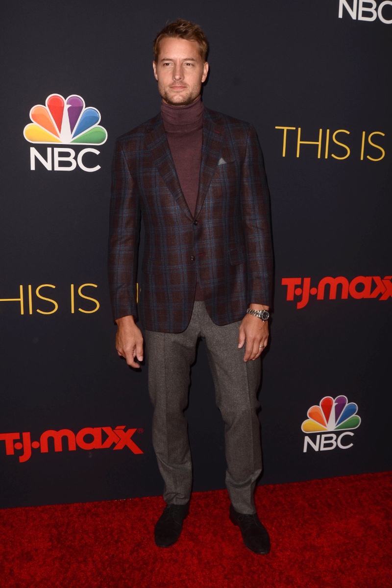 Justin Hartley Turtleneck Check Sports Coat 2018