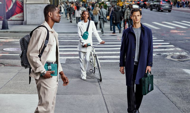 Models Ronald Epps, Liya Kebede, and Garrett Neff appear in Montblanc's The Library Spirit campaign.