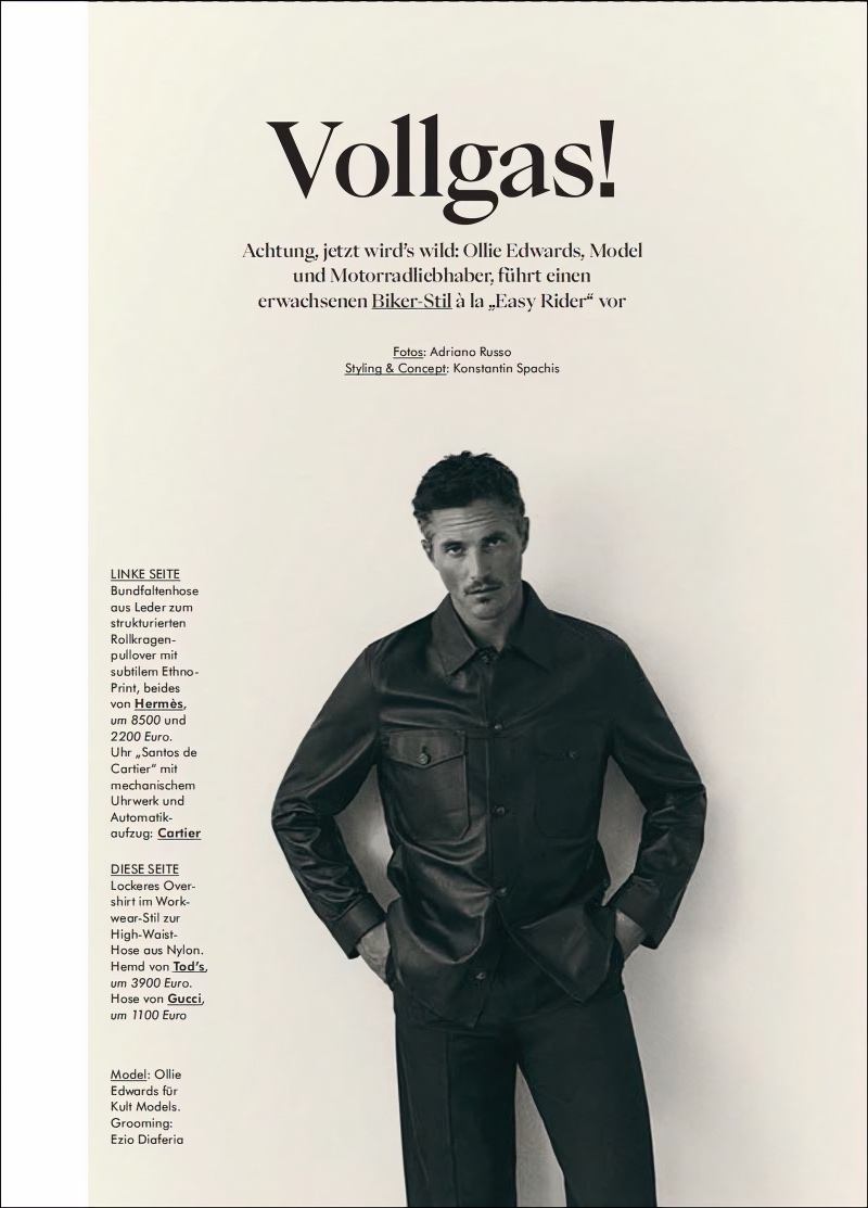 » Ollie Edwards Revs Up Moto Style in Monsieur Magazine Ollie Edwards Monsieur Magazin Germany 2023 002