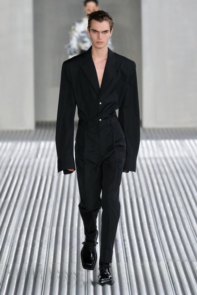 Prada Spring Summer 2024 Tapered Waist Fashion Trend Men