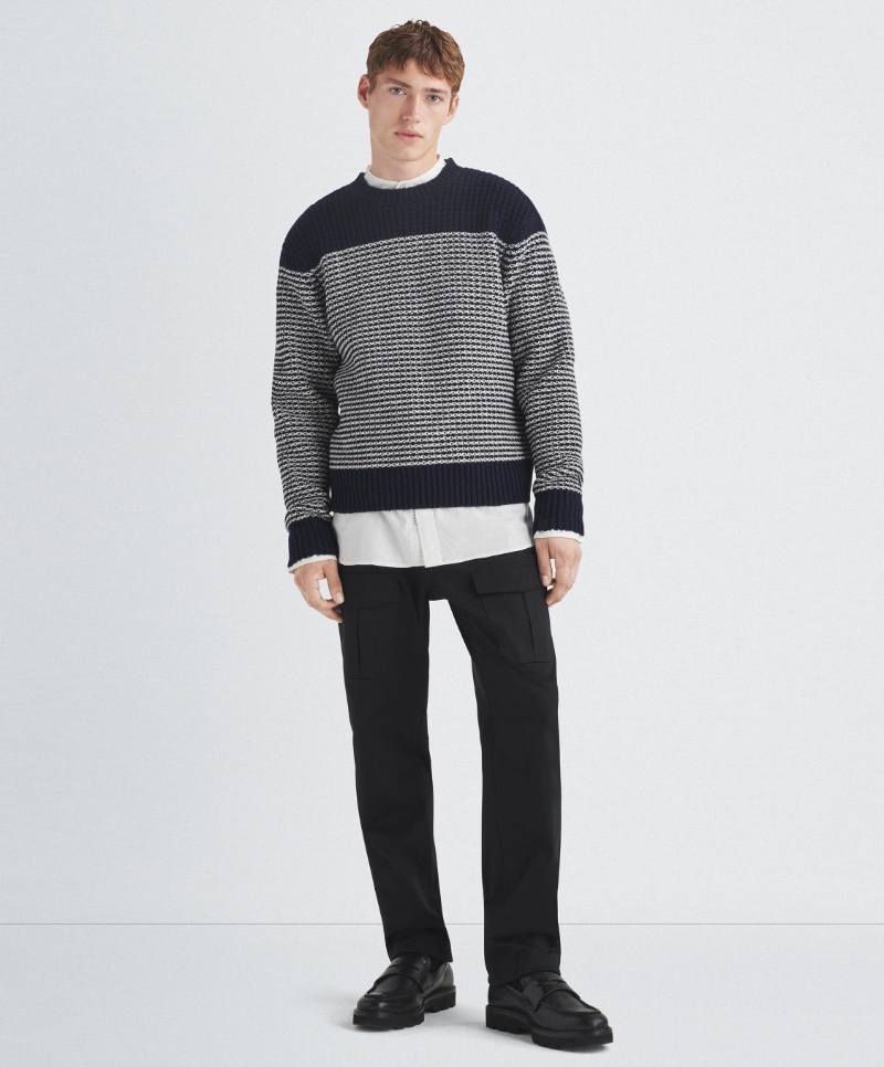 Rag & Bone Stripe Wool Sweater » Après-Ski Outfits for Men: Style Meets Comfort on the Slopes Rag & Bone Stripe Wool Sweater