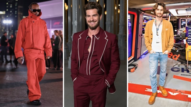 Sartorial Stars: Lewis Hamilton, Andrew Garfield, and Chase Stokes