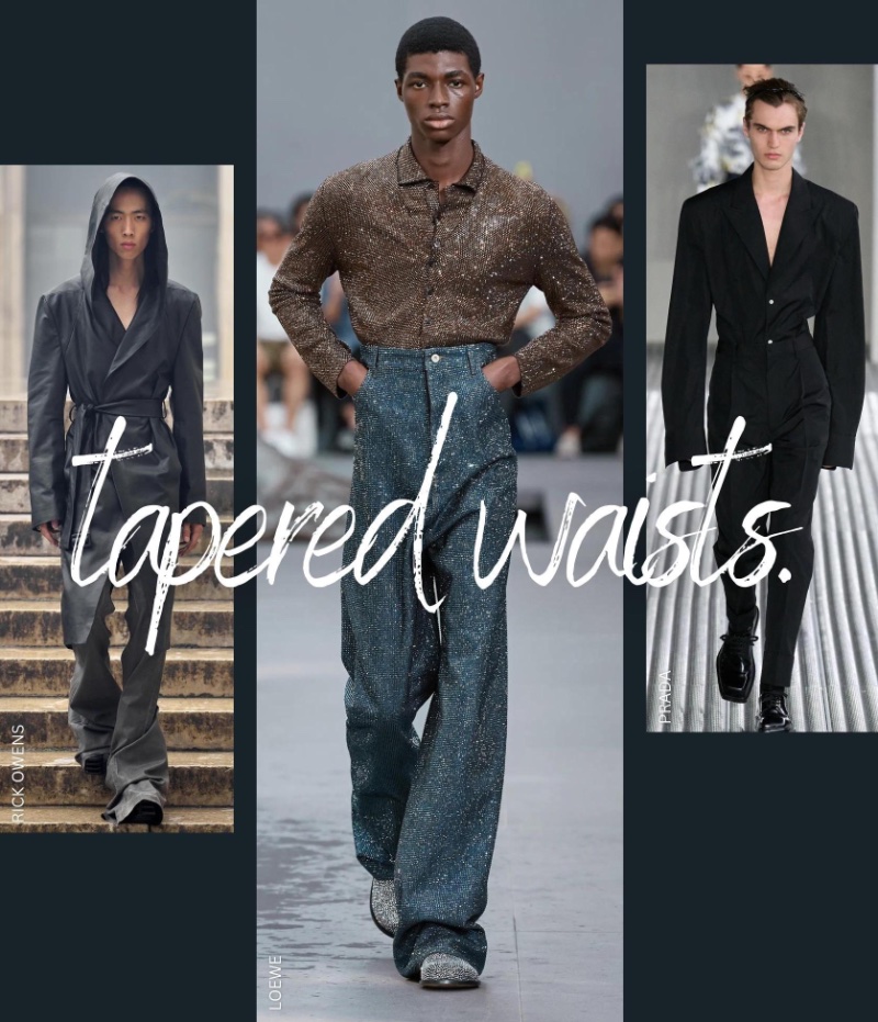 Spring 2023 Fashion Trends Men Tapered Waists