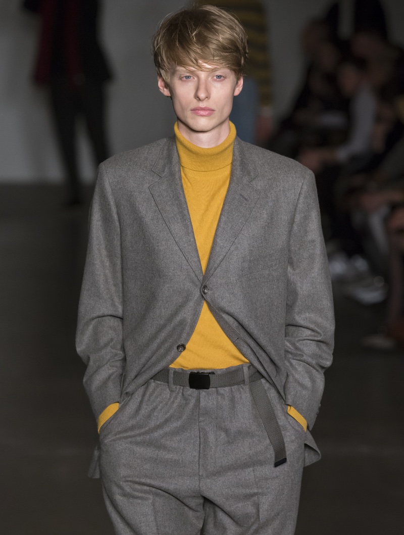 Todd Snyder Gold Turtleneck Grey Suit Men 2018