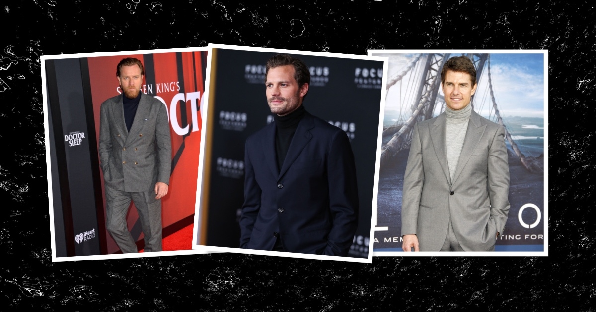 Mens blazer deals with turtleneck
