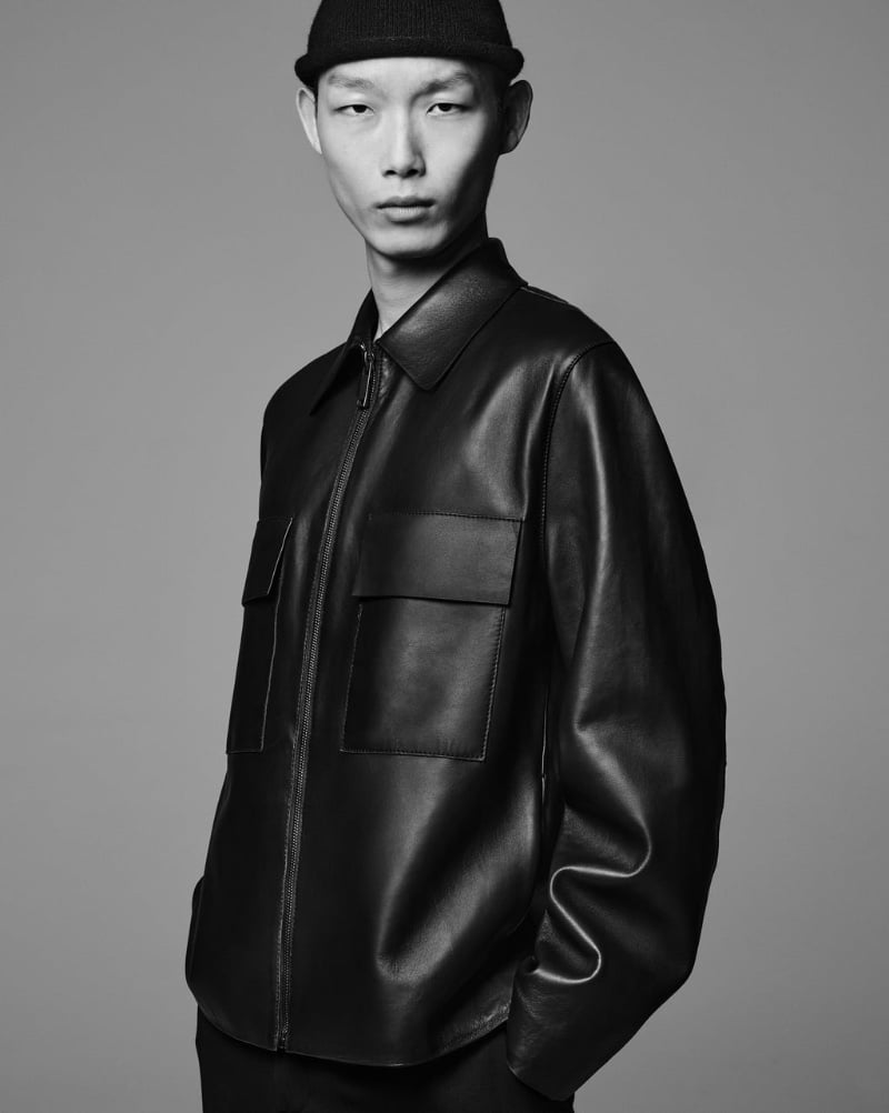 Xu Meen dons an overshirt. » Key Pieces by Zara: The Leather Jackets for Modern Wardrobes Xu Meen dons an overshirt.