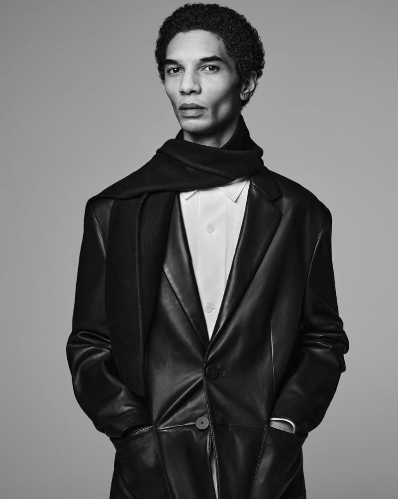 Filip Roseen sports a blazer. » Key Pieces by Zara: The Leather Jackets for Modern Wardrobes Filip Roseen sports a blazer.