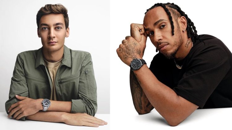 IWC's Dynamic Duo: Lewis Hamilton & George Russell Front Ad