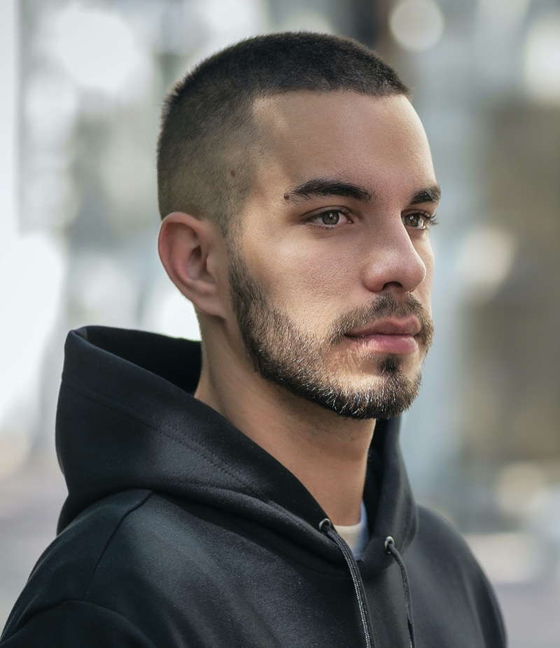 military buzz cut fade